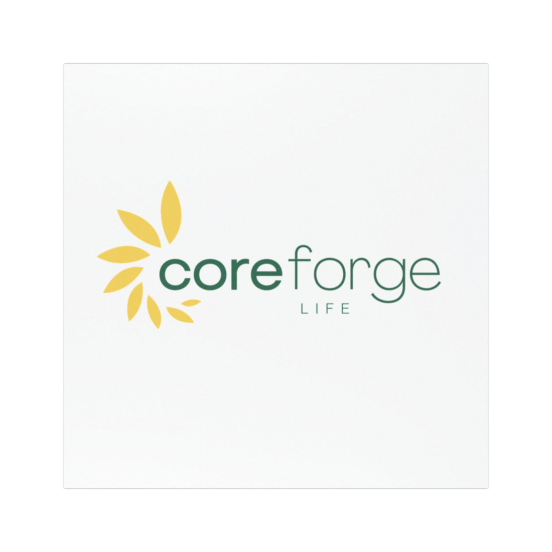 Coreforge Life Logo Car Magnet — Square Business Brand Magnet