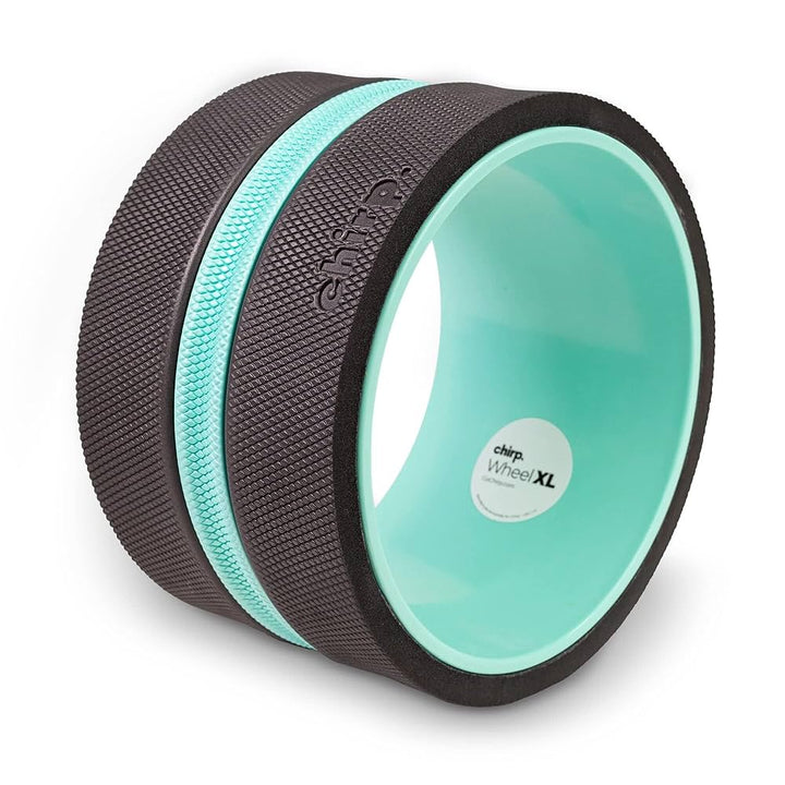 Chirp Wheel XL - Super Comfort Back Massage Roller - Wider Back Stretcher & Cracking Device, Plush Cushion, Enhanced Stability, Spinal Protection, Point Pressure | High Density Foam, Up to 500 lbs