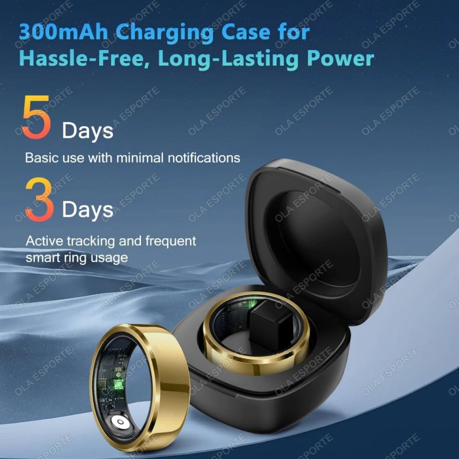 Smart Ring Health & Fitness Tracker