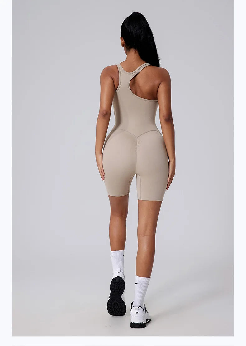 Women’s Short Sports Jumpsuit Workout Suit