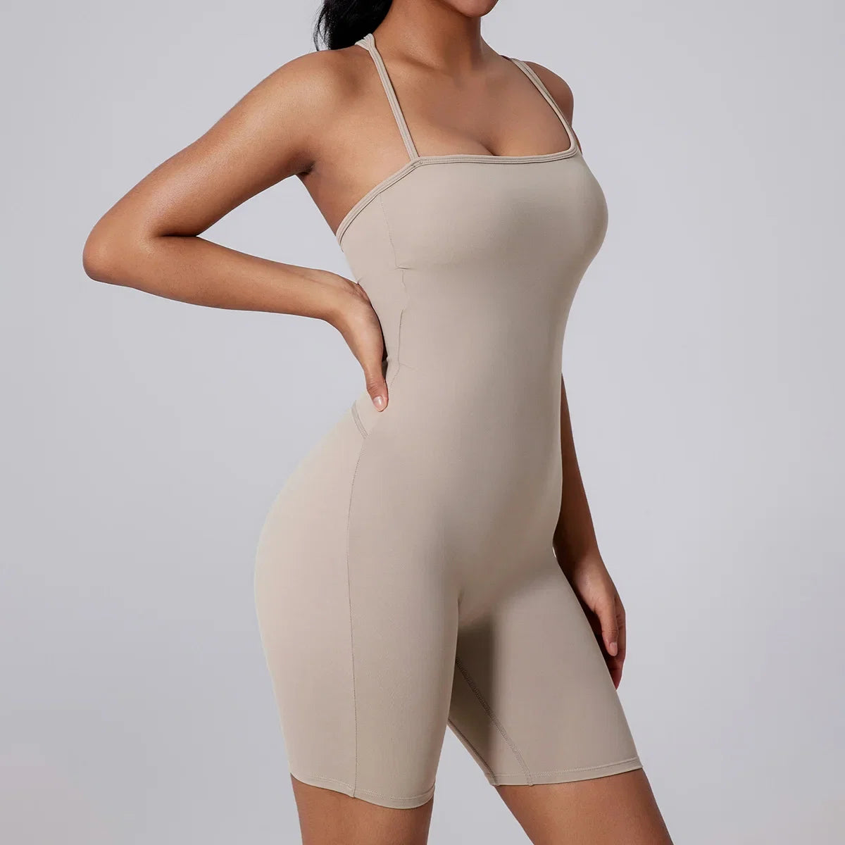 Women’s Short Sports Jumpsuit Workout Suit