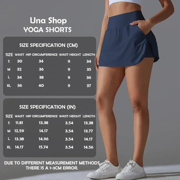 Una-Shop Women’s High Waist Yoga Shorts