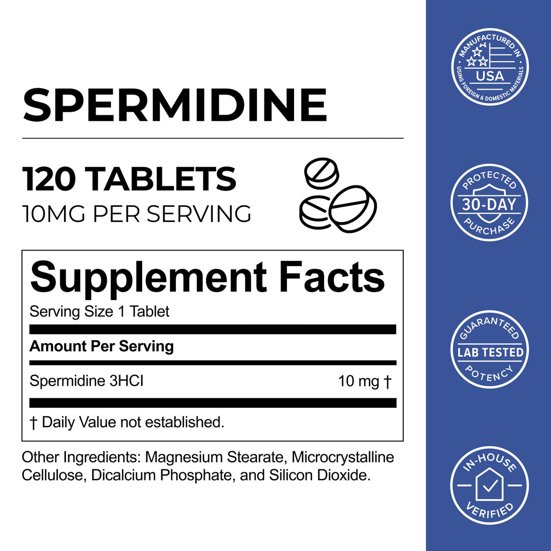 Spermidine Supplement Tablets