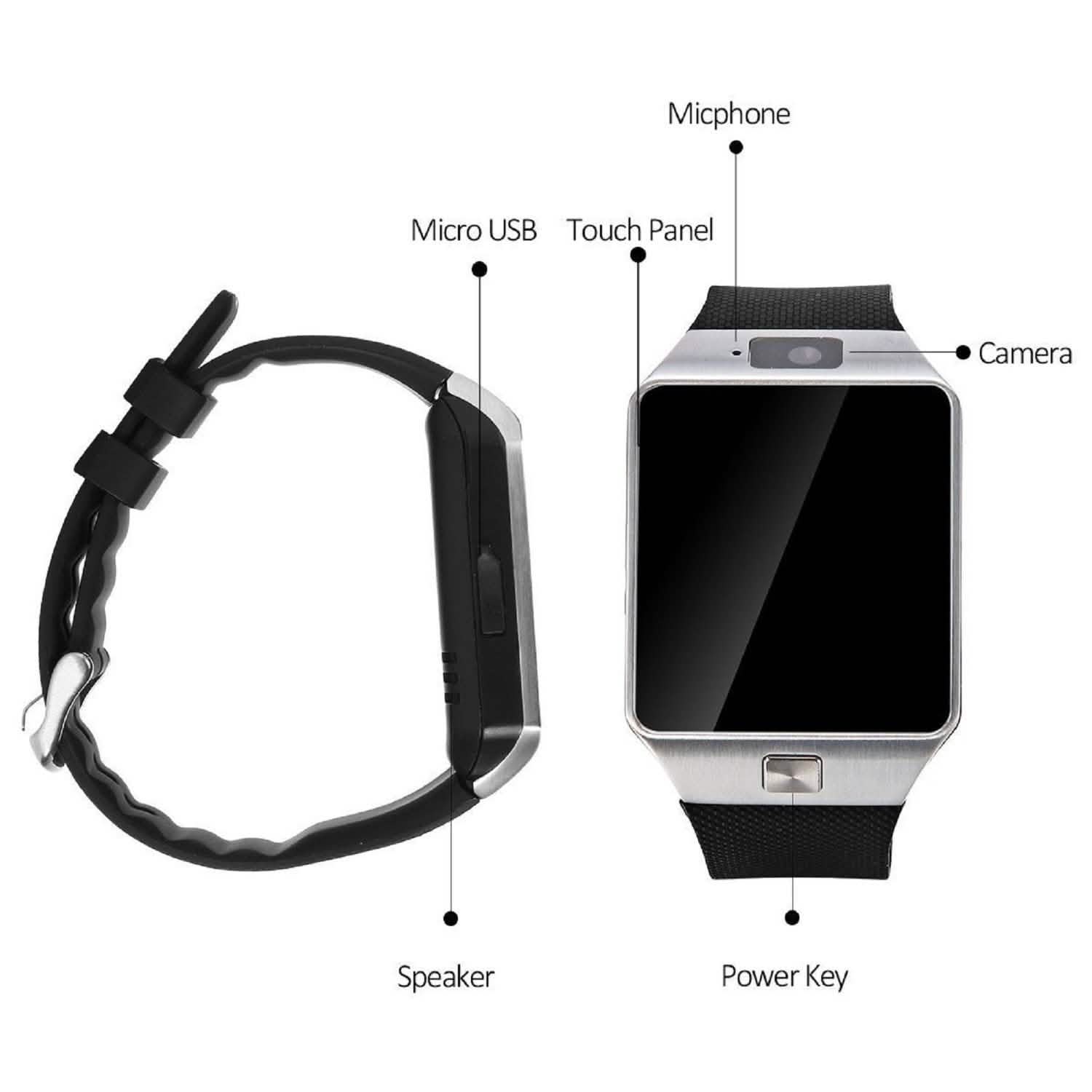 Bluetooth Smart Watch with Camera & Fitness Tracking