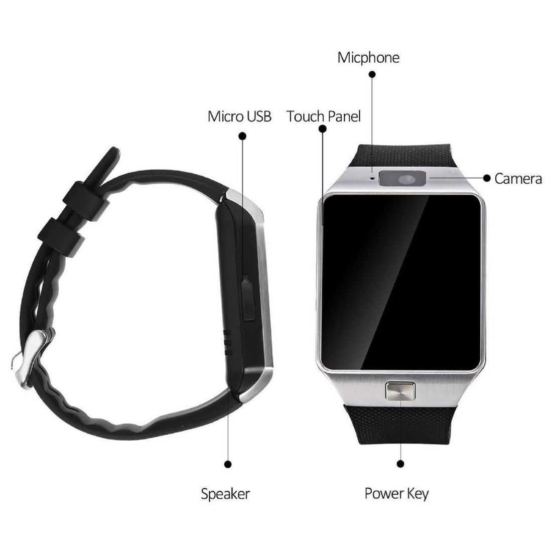 Bluetooth Smart Watch with Camera & Fitness Tracking
