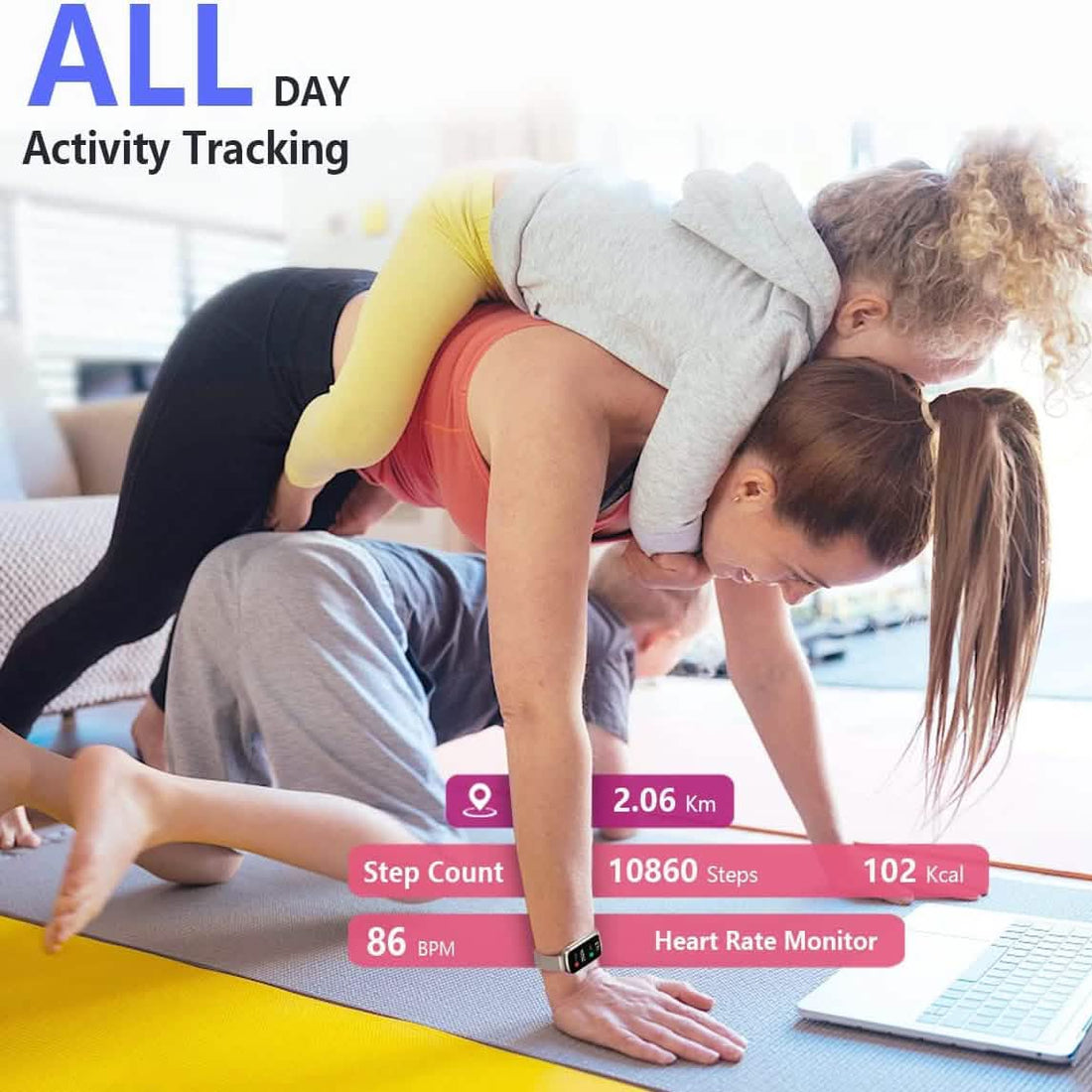 Women’s Fitness Tracker with Heart Rate Monitor