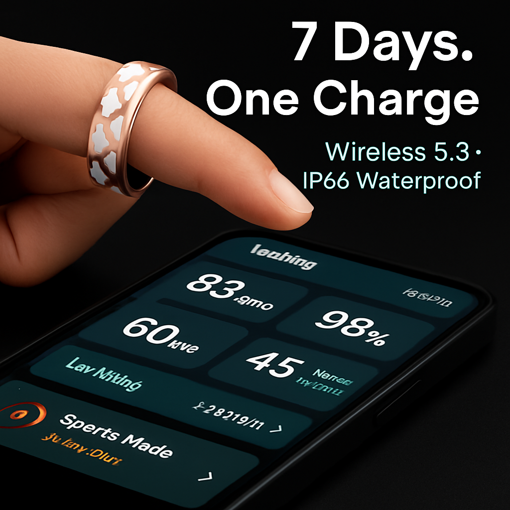 Smart Ring Health & Fitness Tracker
