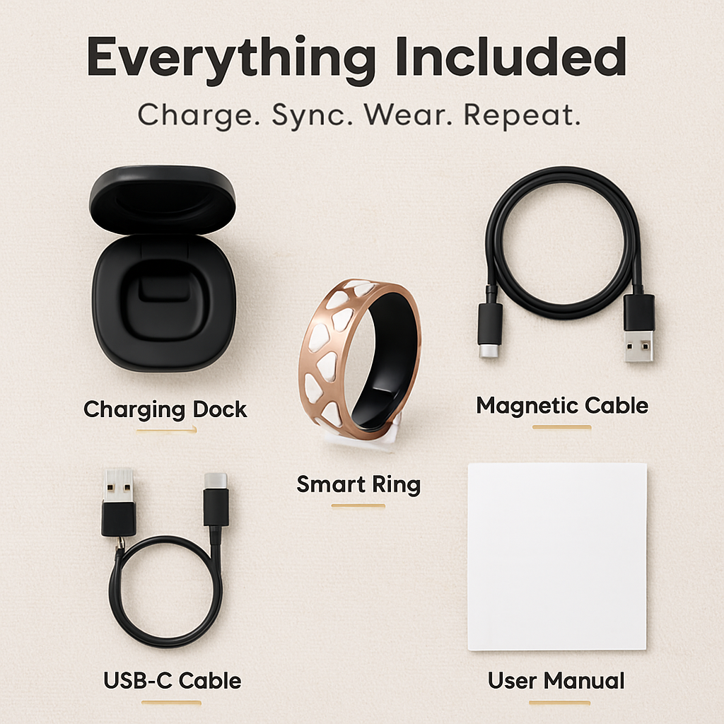 Smart Ring Health & Fitness Tracker