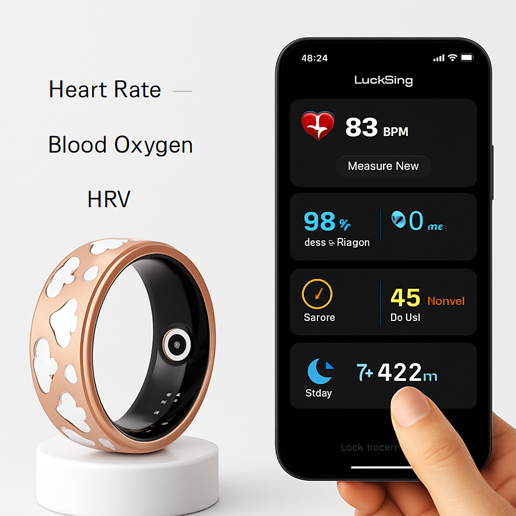 Smart Ring Health & Fitness Tracker