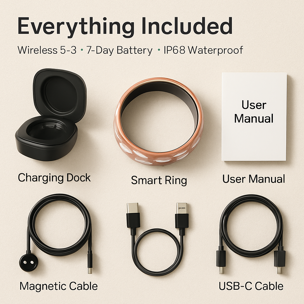 Smart Ring Health & Fitness Tracker