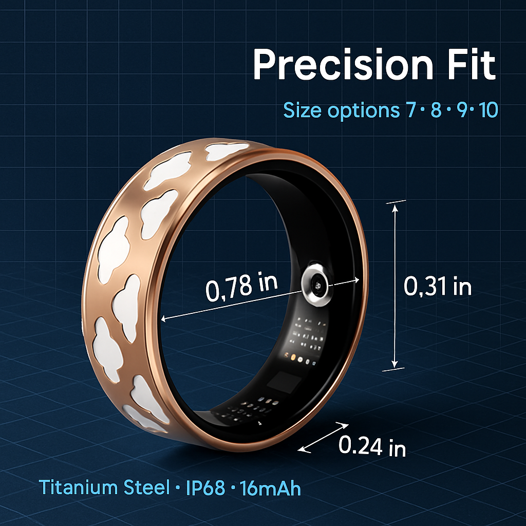 Smart Ring Health & Fitness Tracker