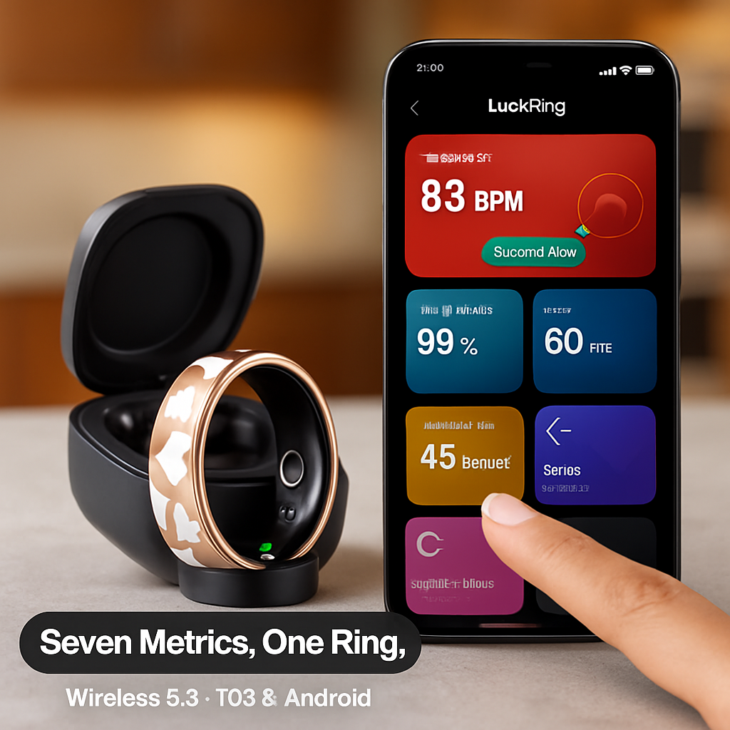 Smart Ring Health & Fitness Tracker