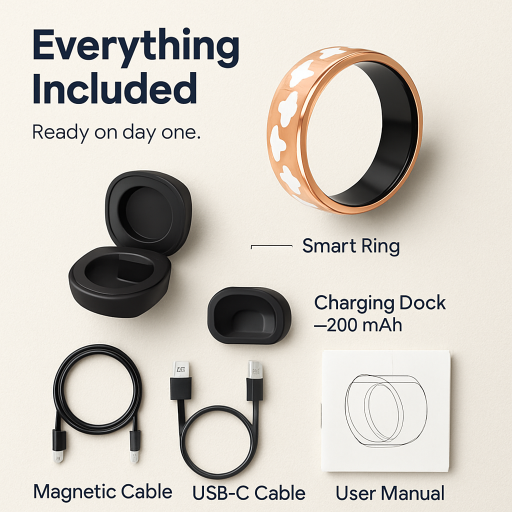 Smart Ring Health & Fitness Tracker