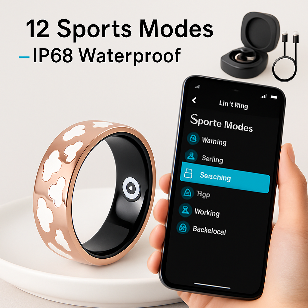 Smart Ring Health & Fitness Tracker