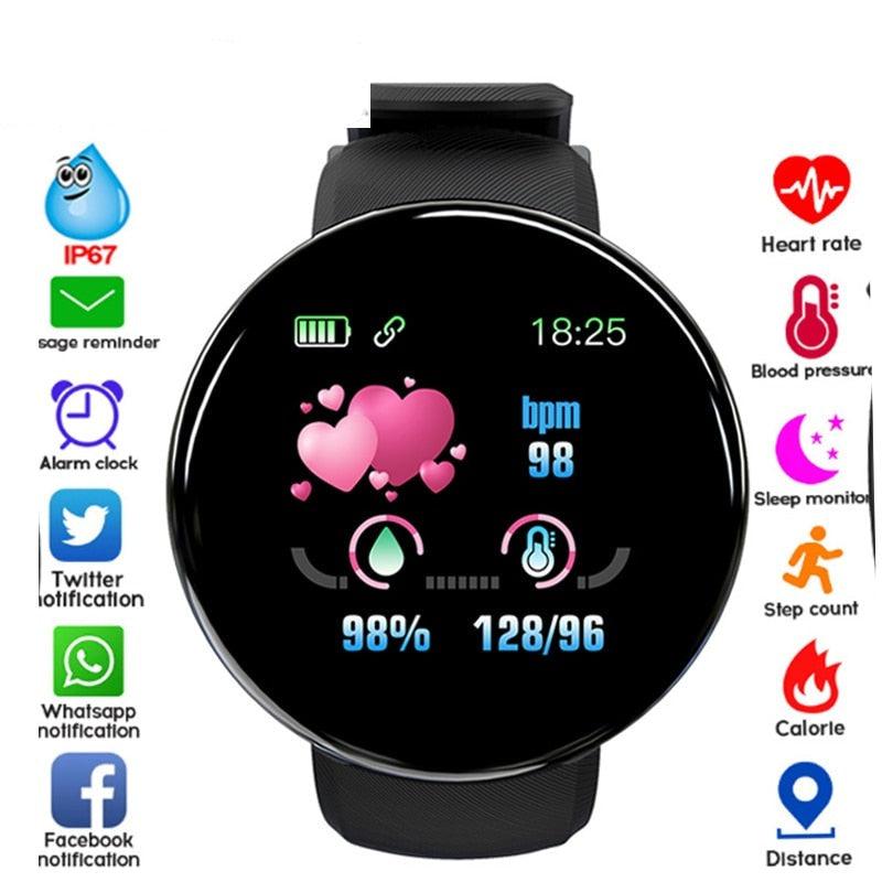 Smart Fitness Tracker Watch with Heart Rate Monitor