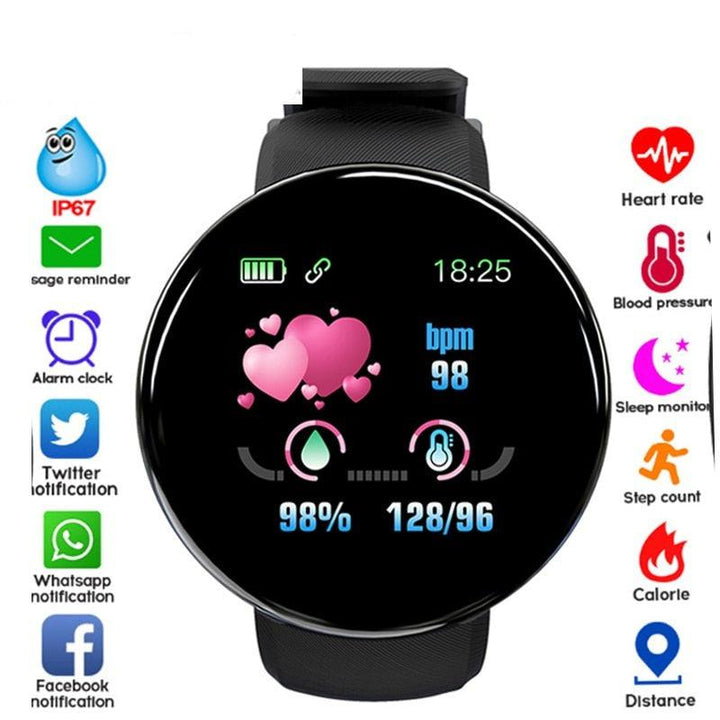 Smart Fitness Tracker Watch with Heart Rate Monitor