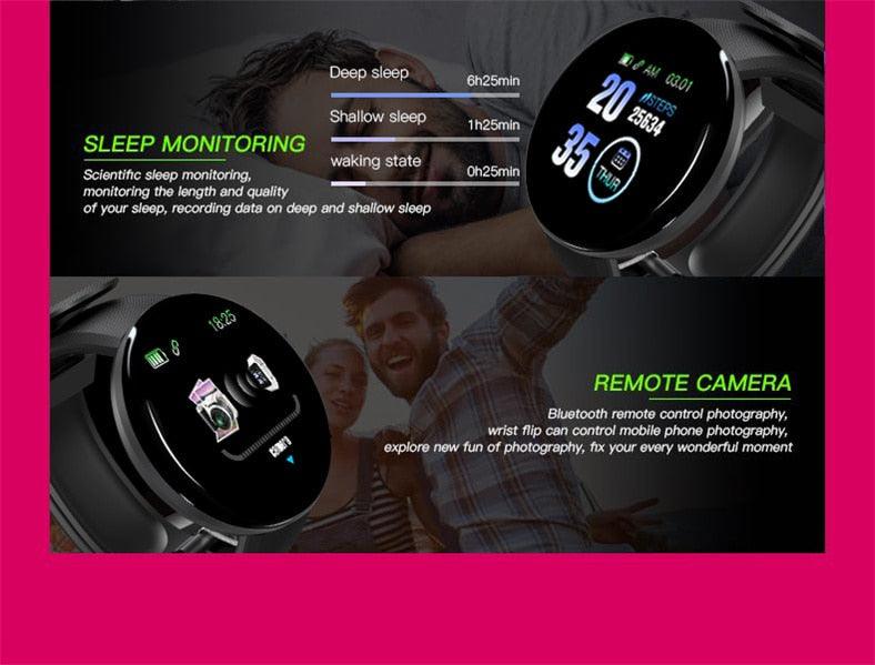 Smart Fitness Tracker Watch with Heart Rate Monitor