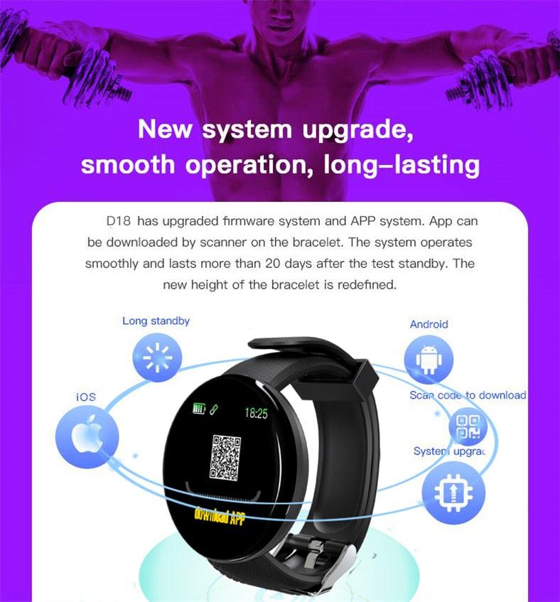 Smart Fitness Tracker Watch with Heart Rate Monitor
