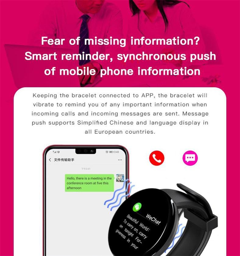 Smart Fitness Tracker Watch with Heart Rate Monitor